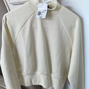 NWT Forever 21 Cream Athletic Pull Over